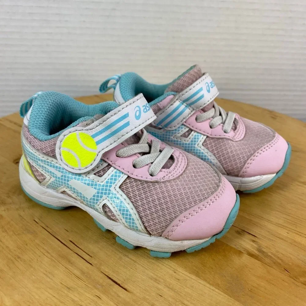 Asics Contend 6 Ts School Yard Jr 1 Pink Size 5K Girls Colorful